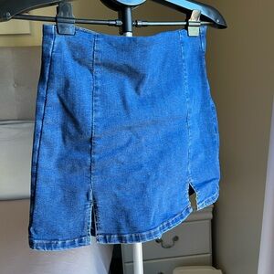 SHEIN Blue Denim Skirt